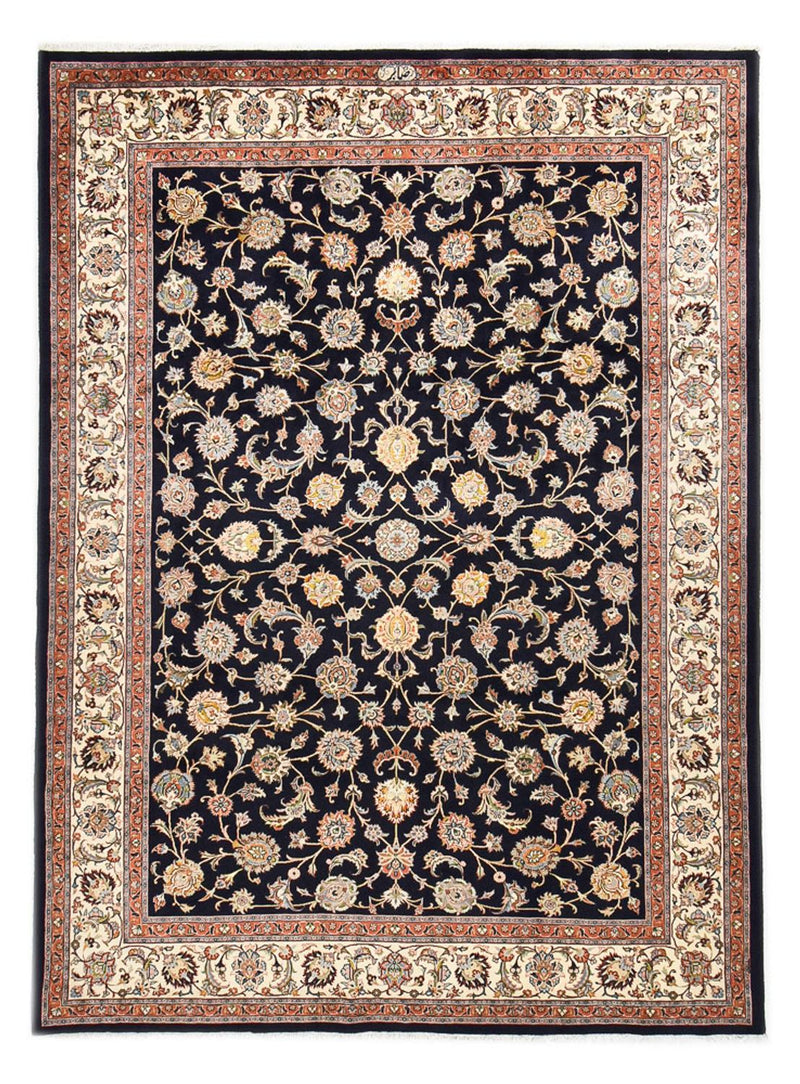 Alfombra persa - Clásica - Real - 338 x 247 cm - azul oscuro