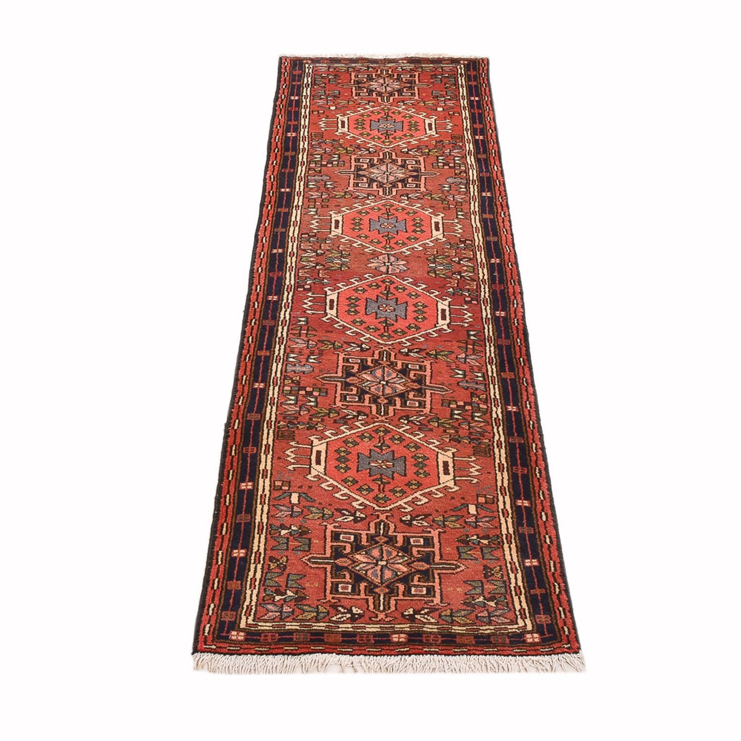 Alfombra de pasillo Alfombra persa - Nómada - 270 x 68 cm - rojo claro
