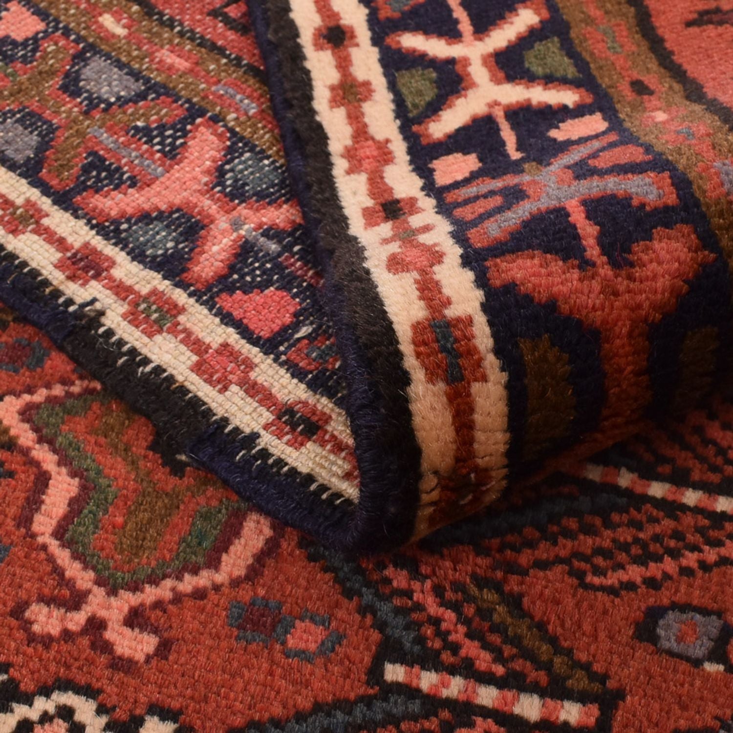Alfombra de pasillo Alfombra persa - Nómada - 281 x 78 cm - rojo claro