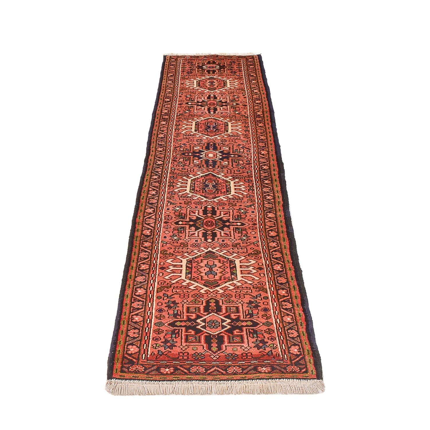 Alfombra de pasillo Alfombra persa - Nómada - 284 x 70 cm - rojo claro