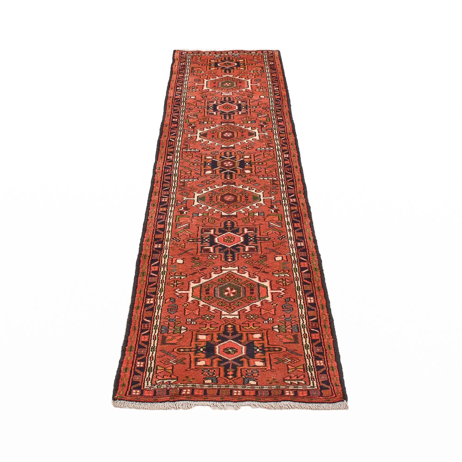 Alfombra de pasillo Alfombra persa - Nómada - 291 x 66 cm - rojo claro
