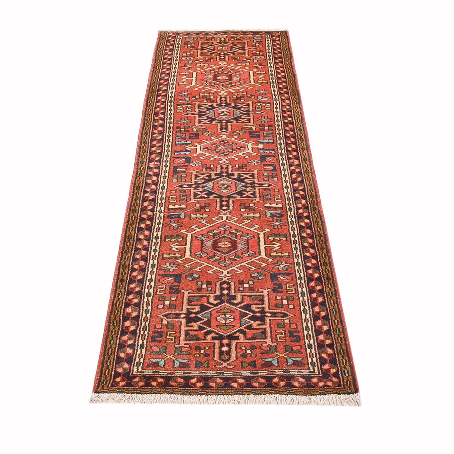 Alfombra de pasillo Alfombra persa - Nómada - 280 x 70 cm - rojo