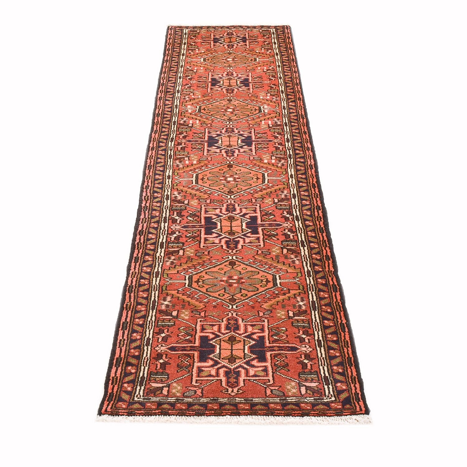 Alfombra de pasillo Alfombra persa - Nómada - 285 x 69 cm - rojo claro