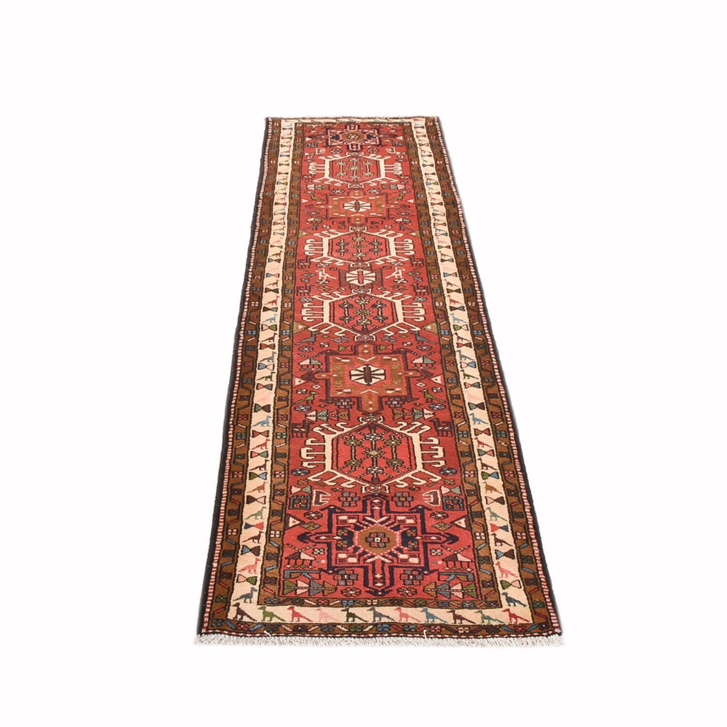 Alfombra de pasillo Alfombra persa - Nómada - 310 x 77 cm - rojo