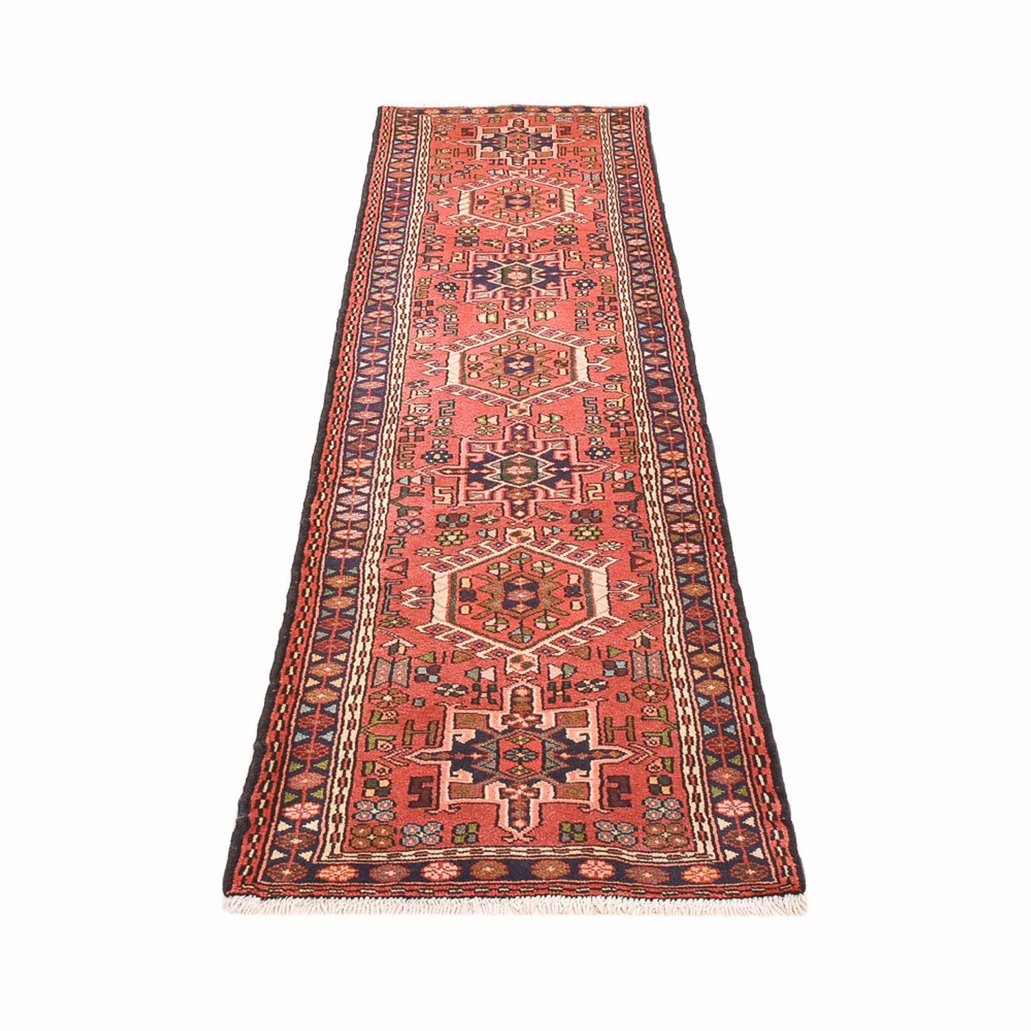 Alfombra de pasillo Alfombra persa - Nómada - 288 x 73 cm - rojo claro