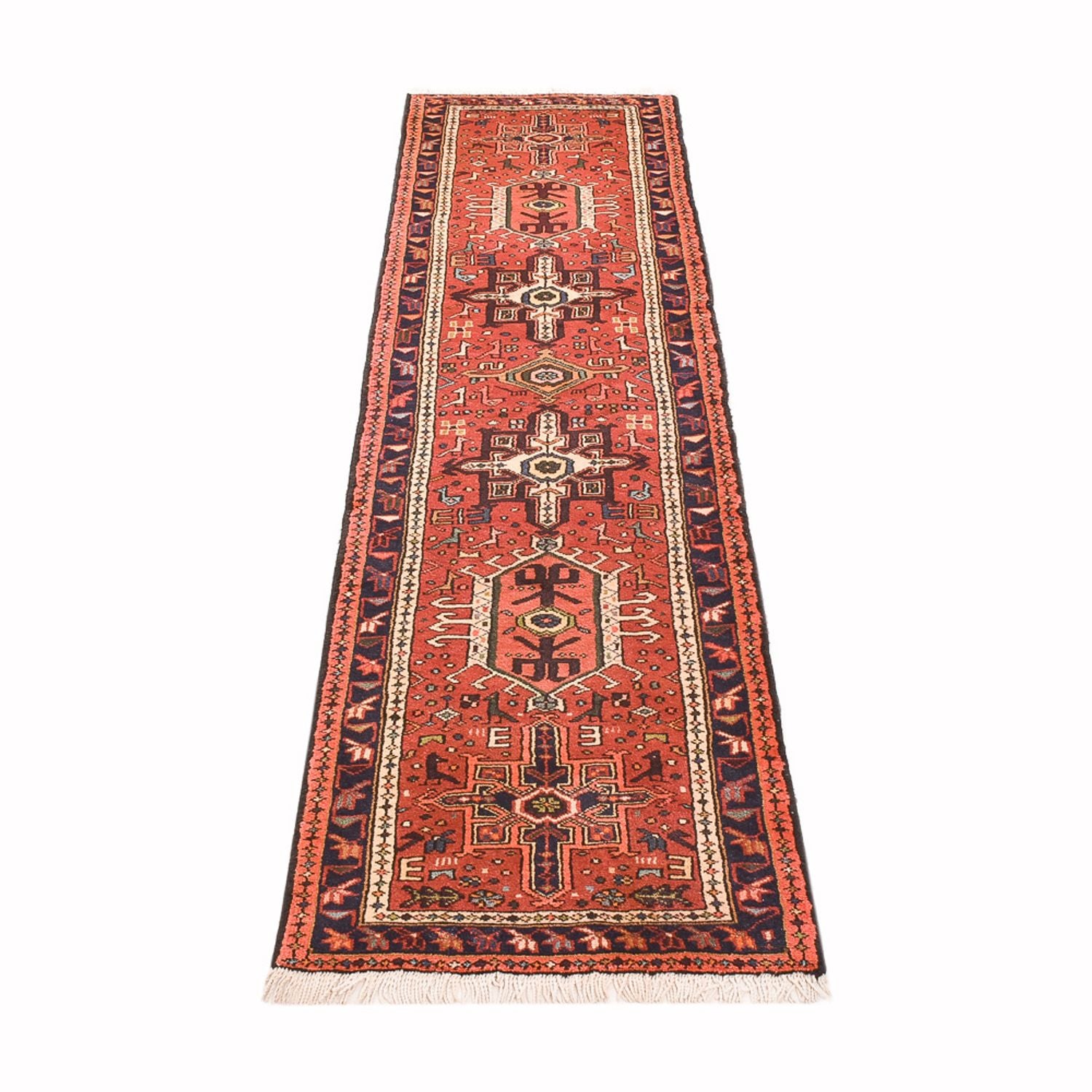 Alfombra de pasillo Alfombra persa - Nómada - 290 x 67 cm - rojo claro