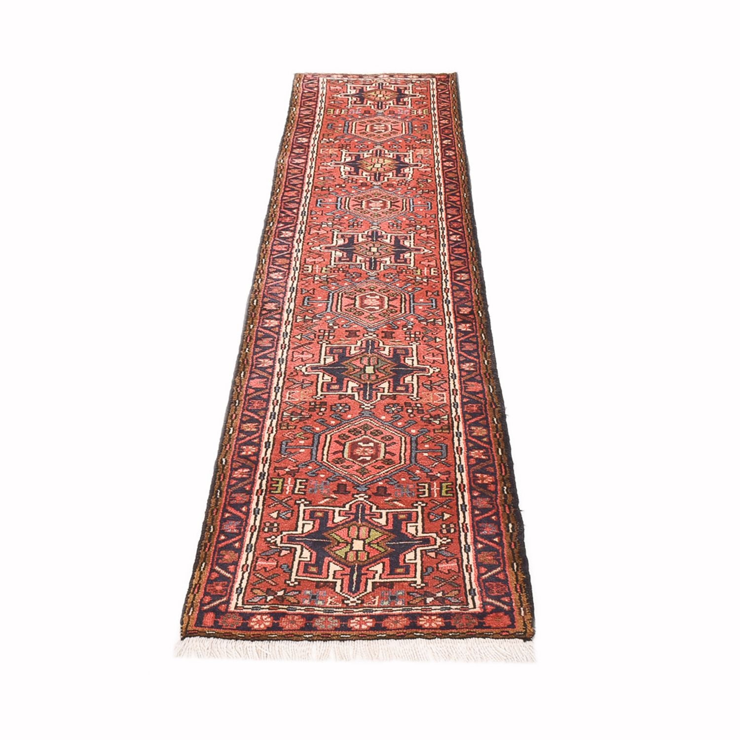 Alfombra de pasillo Alfombra persa - Nómada - 288 x 68 cm - rojo claro