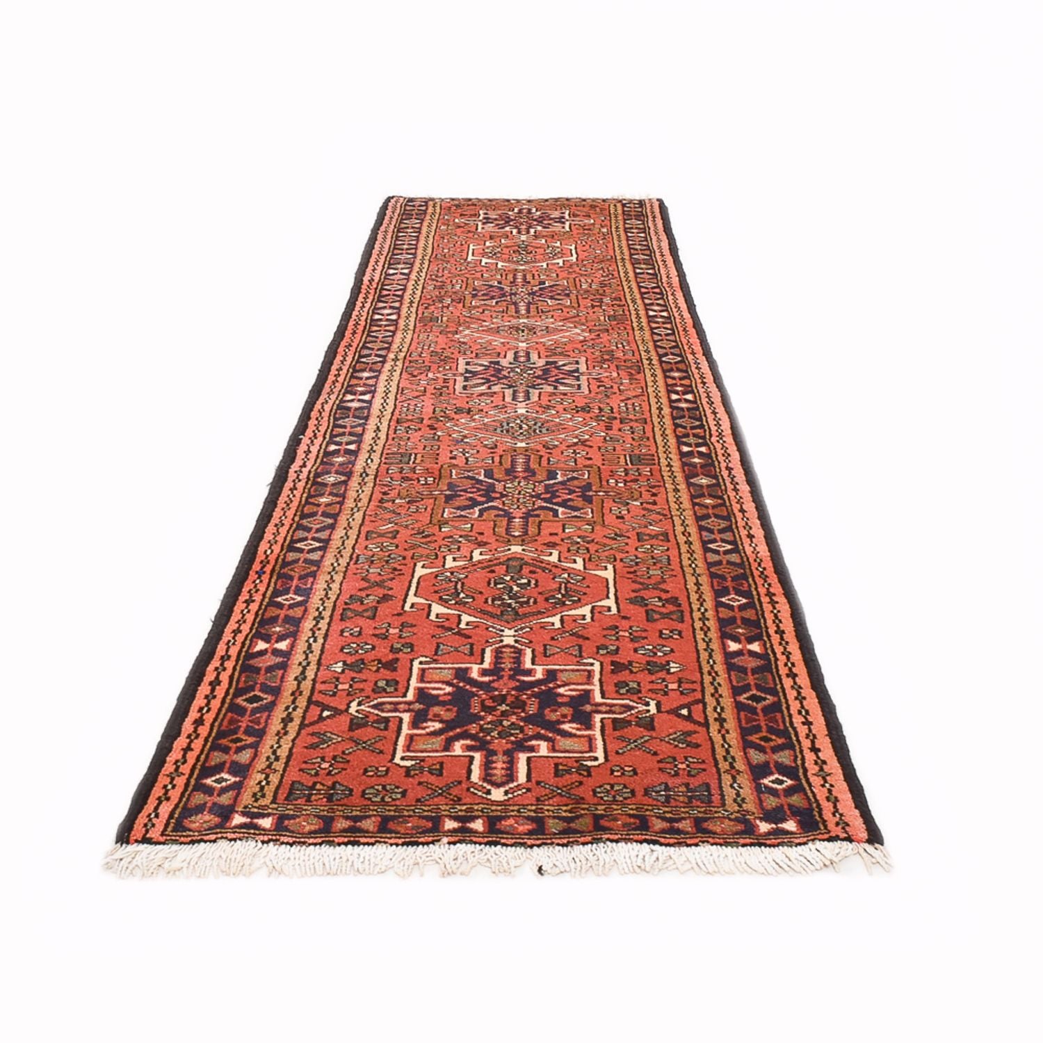 Alfombra de pasillo Alfombra persa - Nómada - 287 x 75 cm - rojo claro