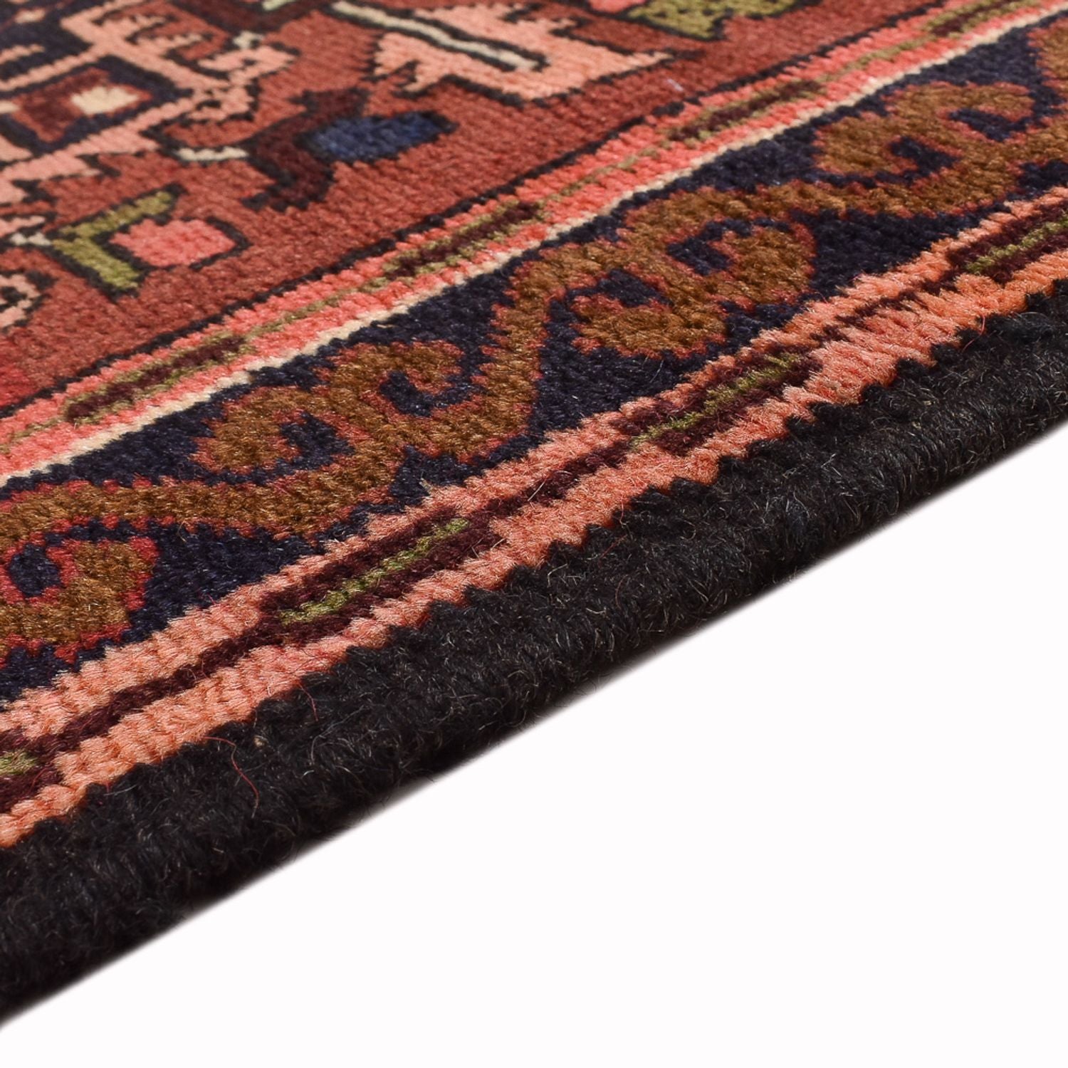 Alfombra de pasillo Alfombra persa - Nómada - 286 x 68 cm - rojo claro