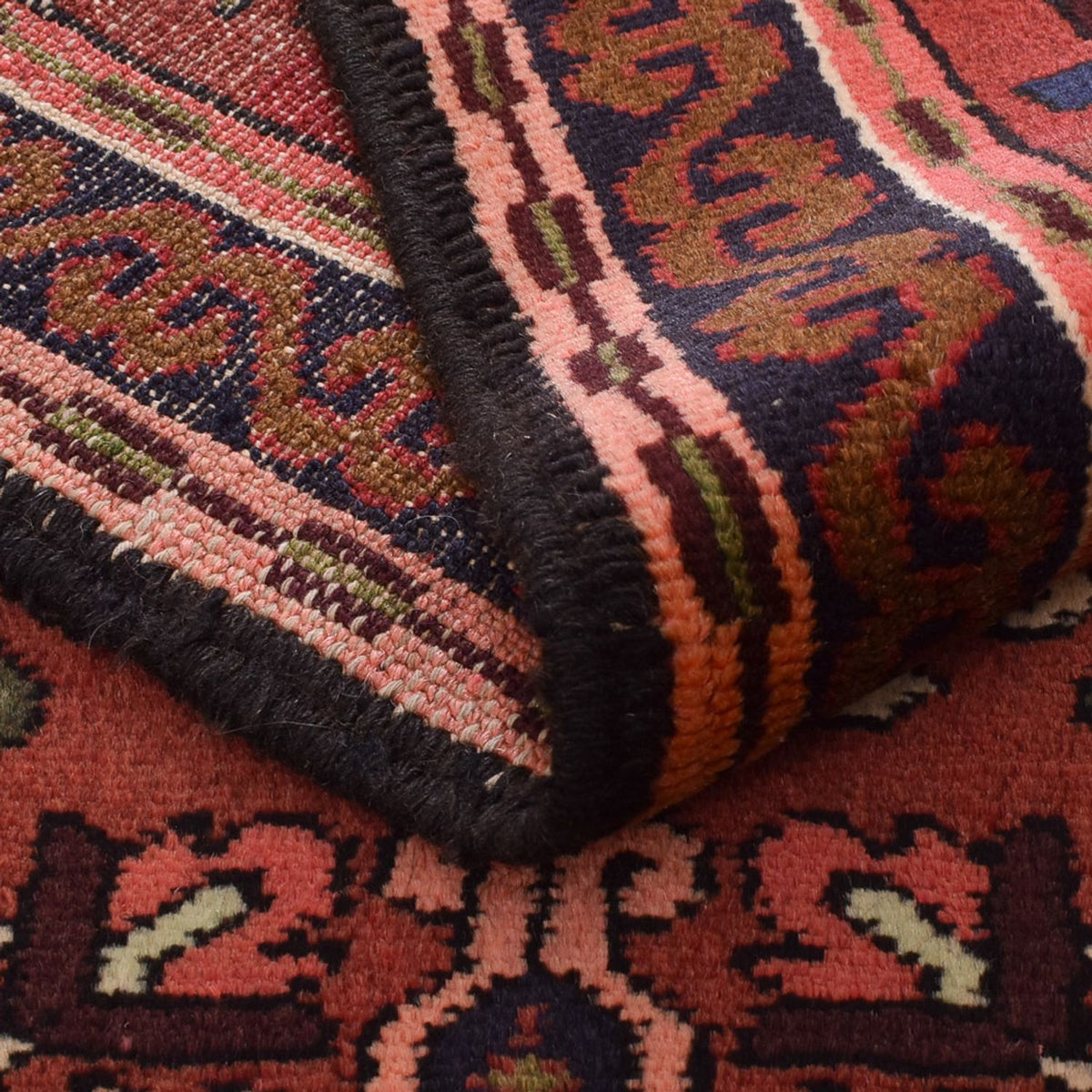 Alfombra de pasillo Alfombra persa - Nómada - 286 x 68 cm - rojo claro