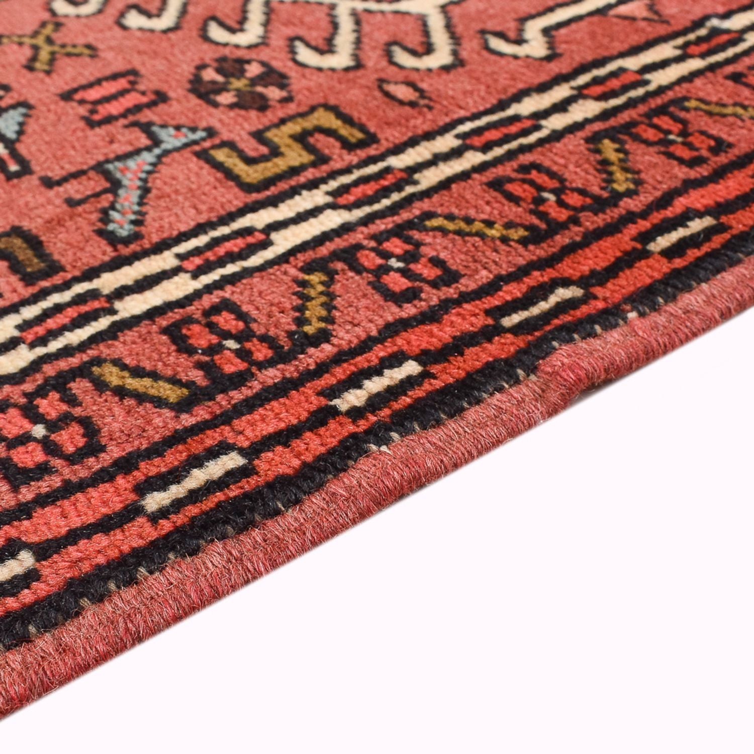 Alfombra de pasillo Alfombra persa - Nómada - 287 x 75 cm - rojo claro
