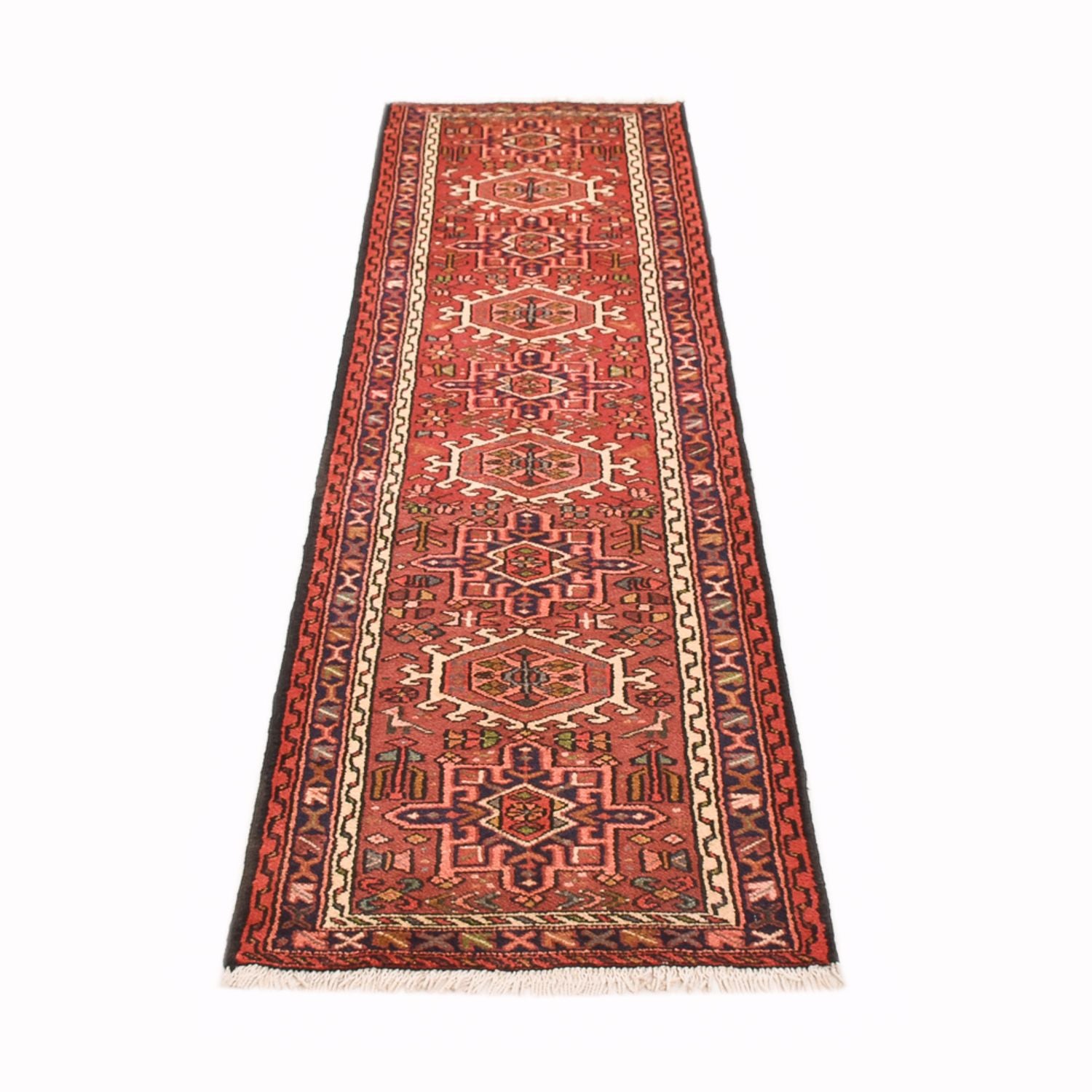Alfombra de pasillo Alfombra persa - Nómada - 278 x 67 cm - rojo claro