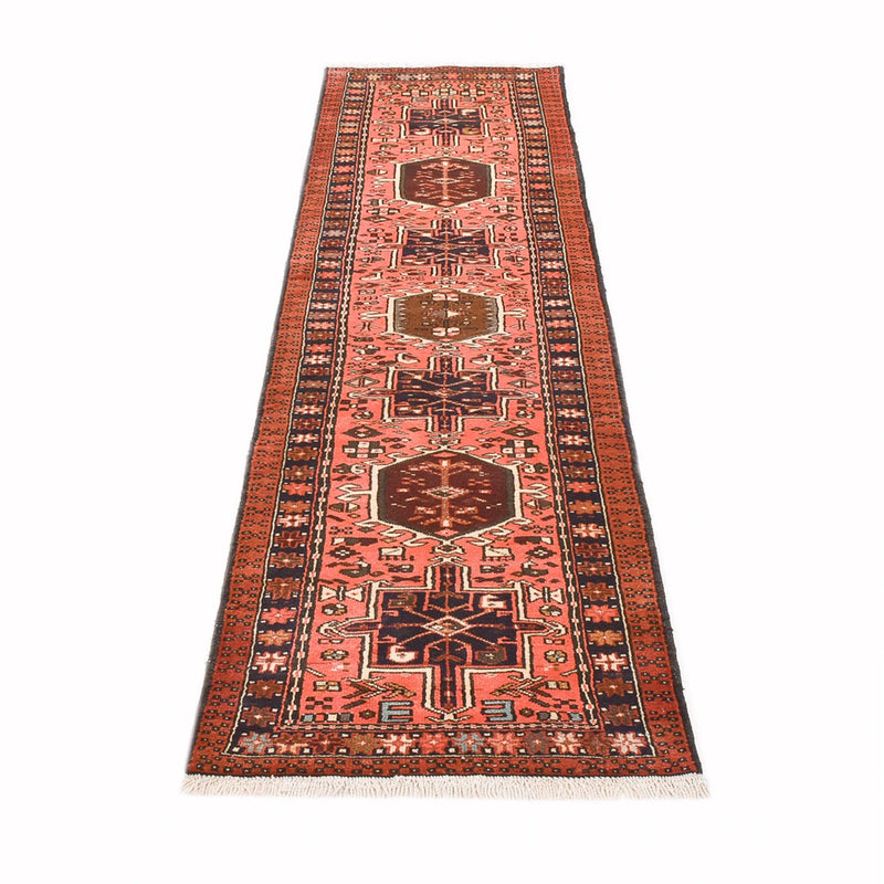 Alfombra de pasillo Alfombra persa - Nómada - 281 x 70 cm - rojo claro