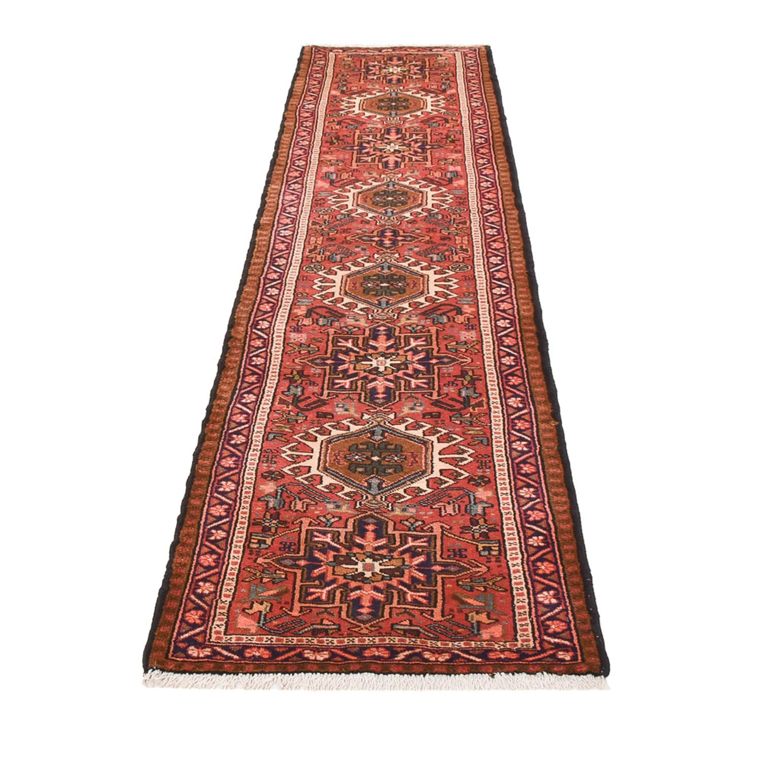 Alfombra de pasillo Alfombra persa - Nómada - 288 x 72 cm - rojo claro