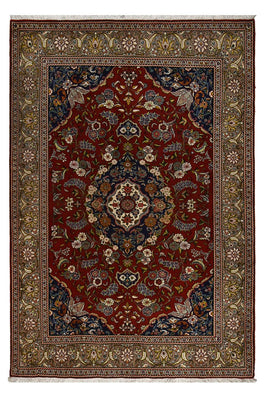 Alfombra persa - Real - 285 x 198 cm - rojo oscuro