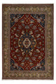 Alfombra persa - Real - 285 x 198 cm - rojo oscuro
