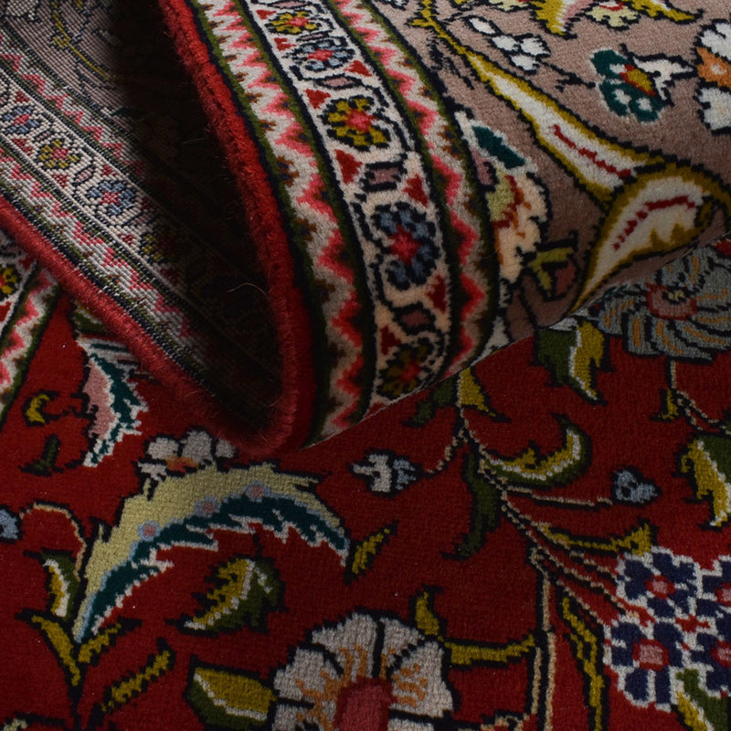 Alfombra persa - Real - 285 x 198 cm - rojo oscuro