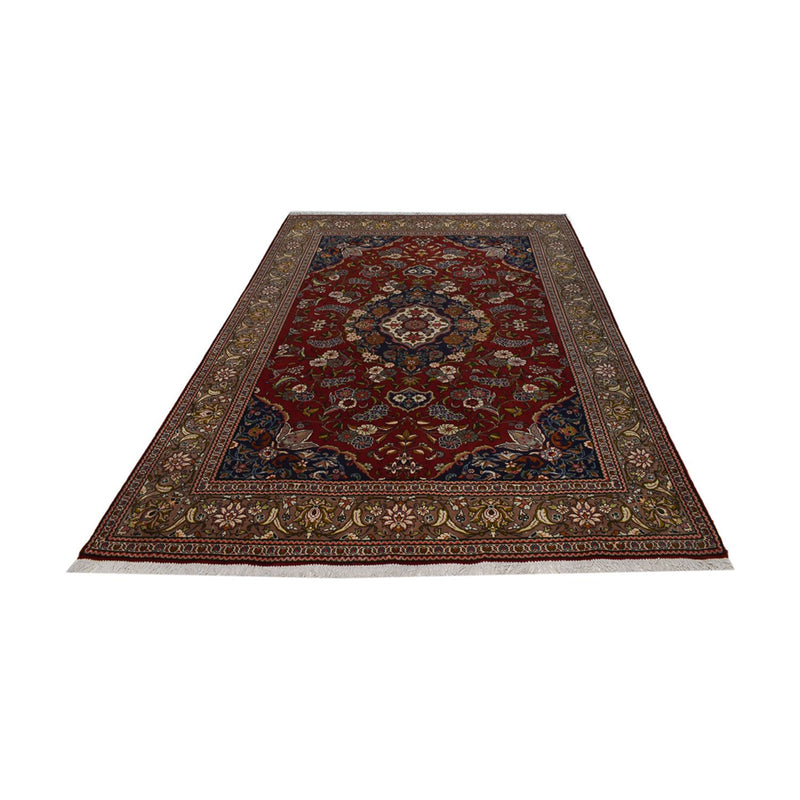Alfombra persa - Real - 285 x 198 cm - rojo oscuro