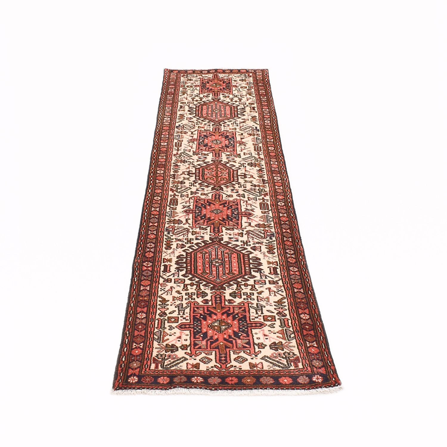 Alfombra de pasillo Alfombra persa - Nómada - 298 x 73 cm - crema