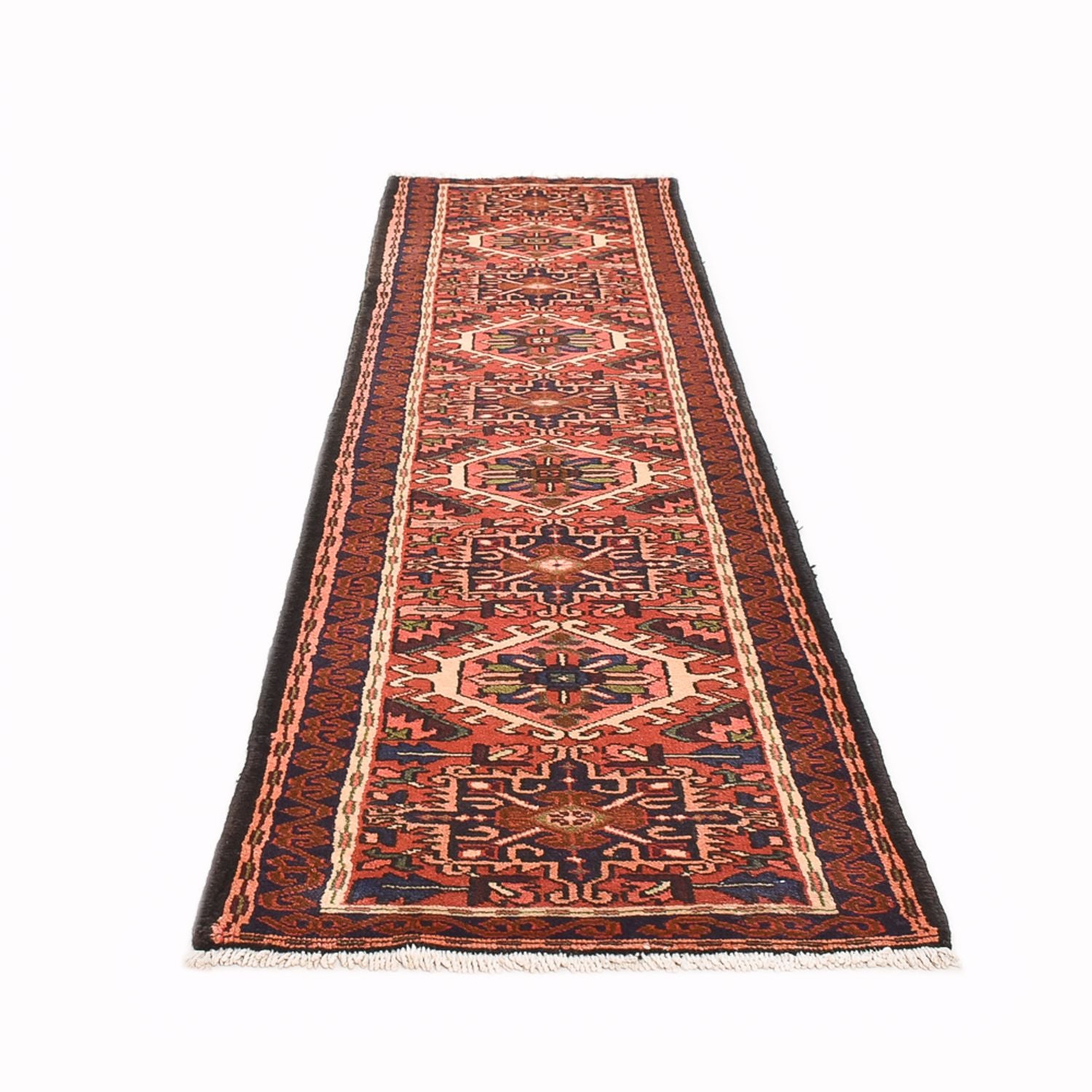 Alfombra de pasillo Alfombra persa - Nómada - 294 x 68 cm - rojo claro