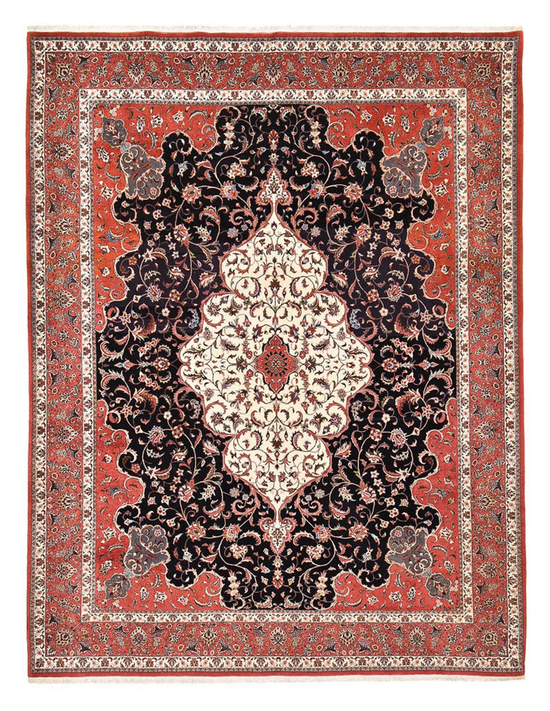 Alfombra persa - Bidjar - 380 x 296 cm - azul oscuro