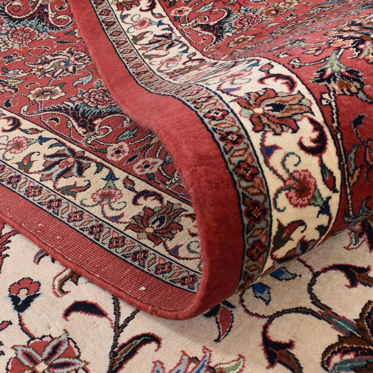 Alfombra persa - Bidjar - 380 x 296 cm - azul oscuro