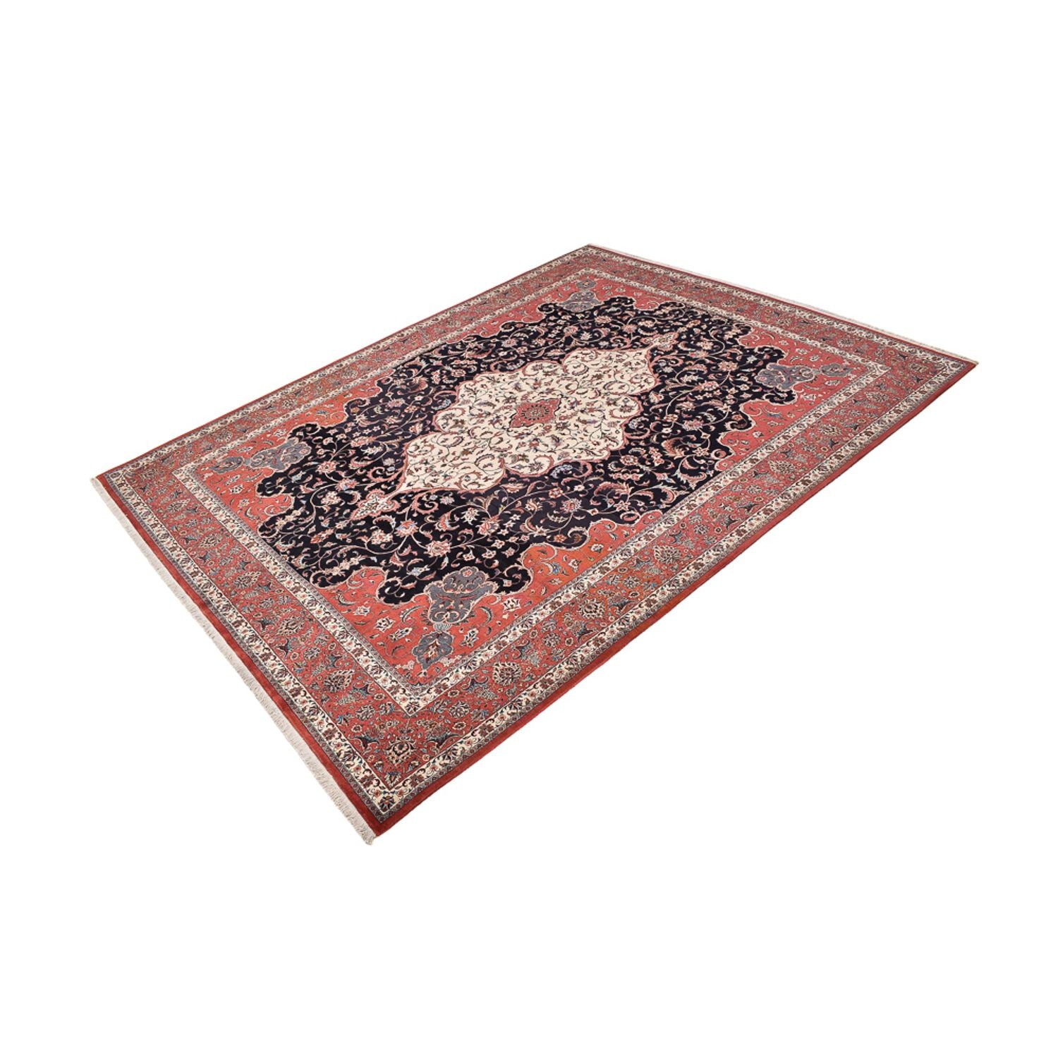 Alfombra persa - Bidjar - 380 x 296 cm - azul oscuro