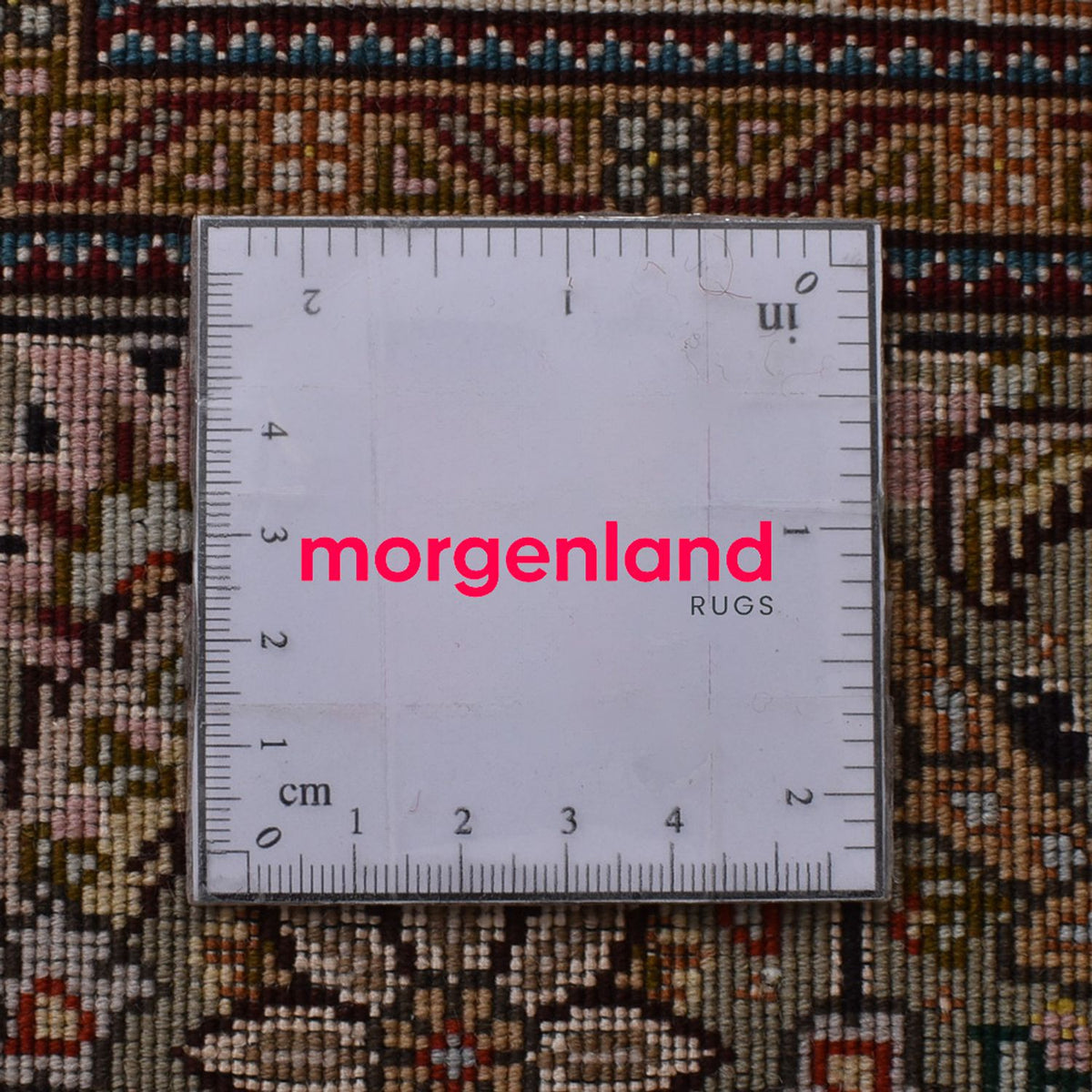 Alfombra Persa - Tabriz - Real - 250 x 202 cm - marrón oscuro