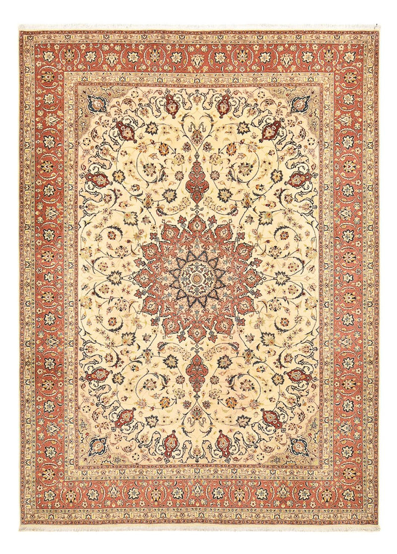 Alfombra Persa - Tabriz - Real - 358 x 250 cm - beige claro