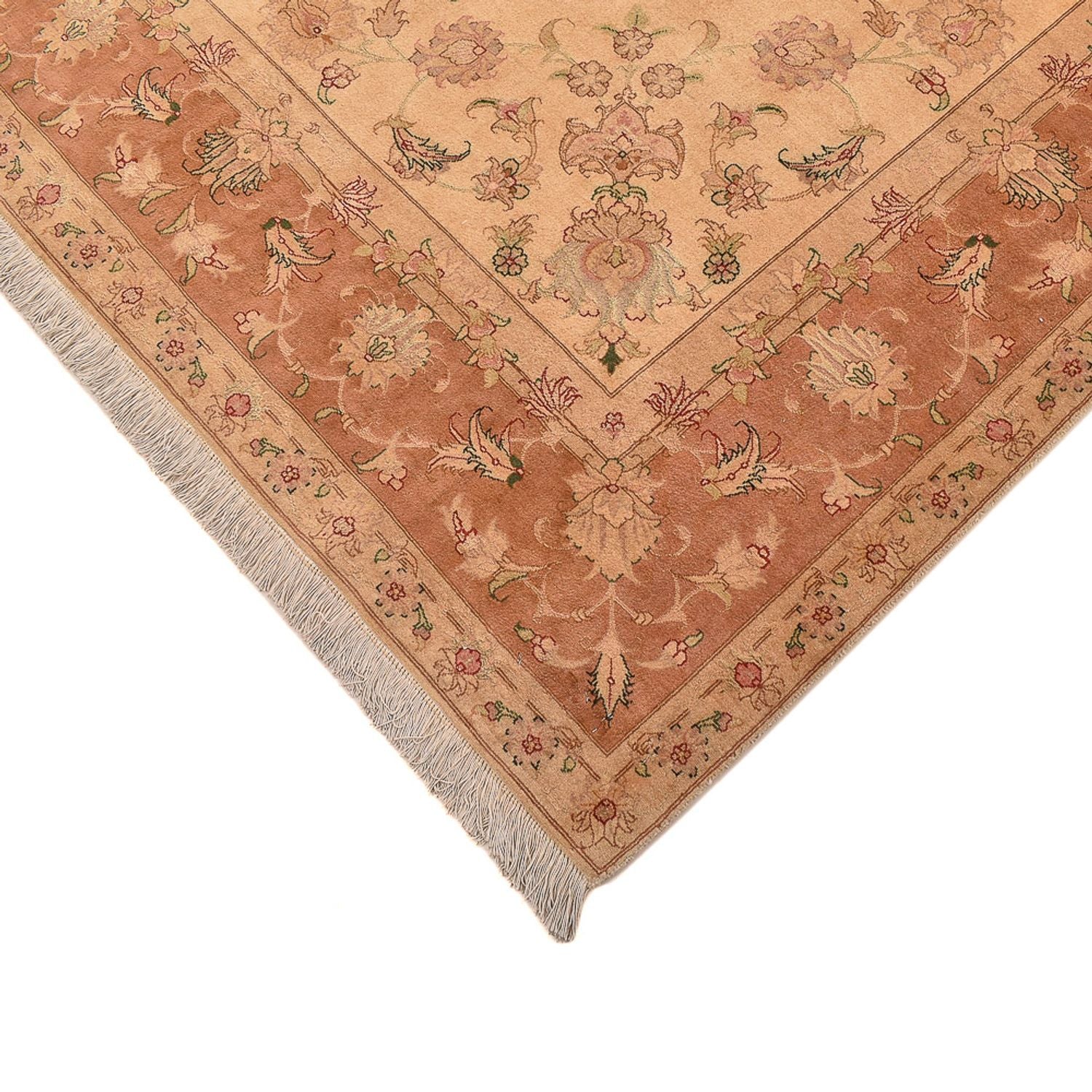 Alfombra Persa - Tabriz - Real cuadrado  - 207 x 202 cm - beige claro