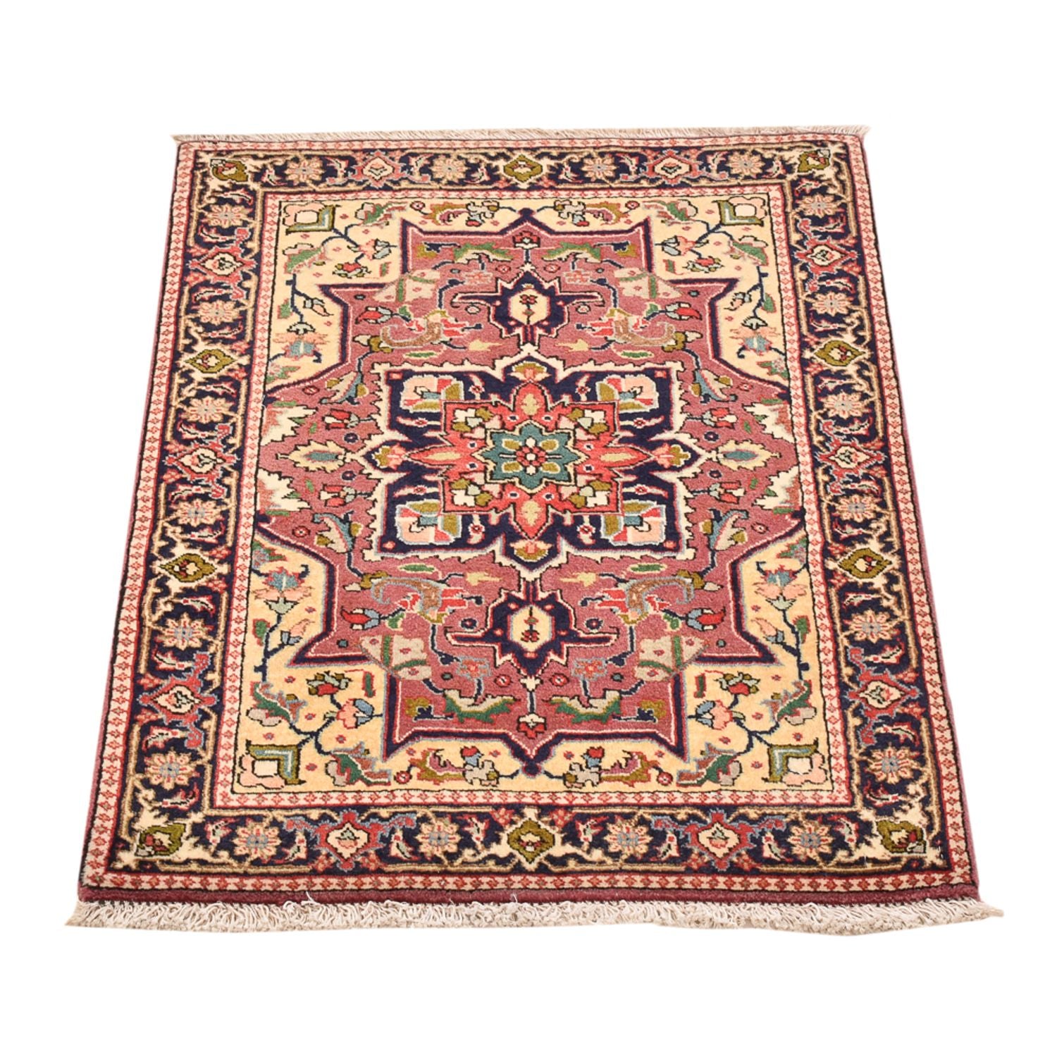 Alfombra Persa - Tabriz - Real - 82 x 60 cm - rojo claro