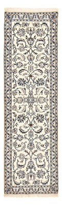 Alfombra de pasillo Alfombra Persa - Nain - Real - 195 x 59 cm - crema