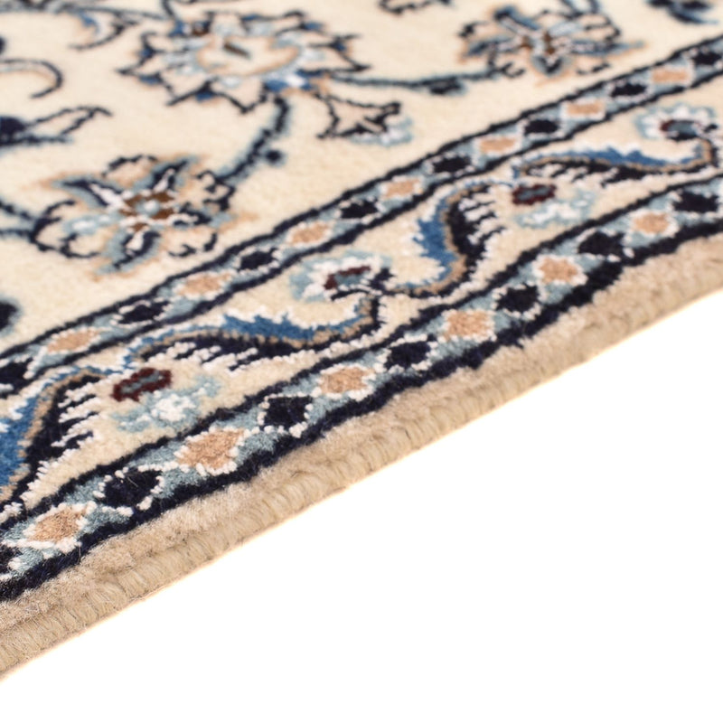 Alfombra de pasillo Alfombra Persa - Nain - Real - 195 x 59 cm - crema