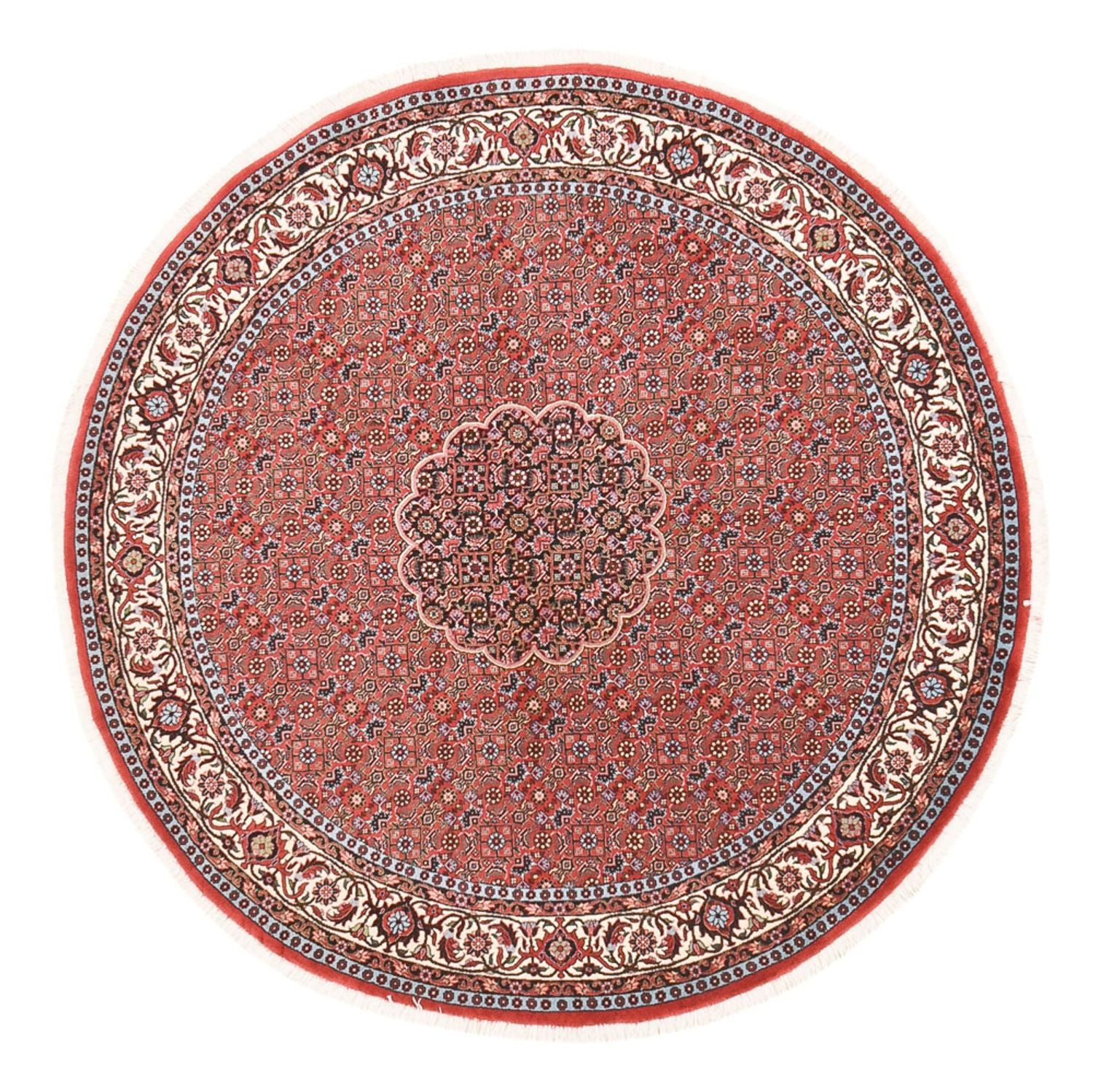 Alfombra persa - Bidjar redondo  - 150 x 150 cm - óxido