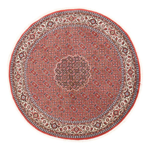Alfombra persa - Bidjar redondo  - 150 x 150 cm - óxido