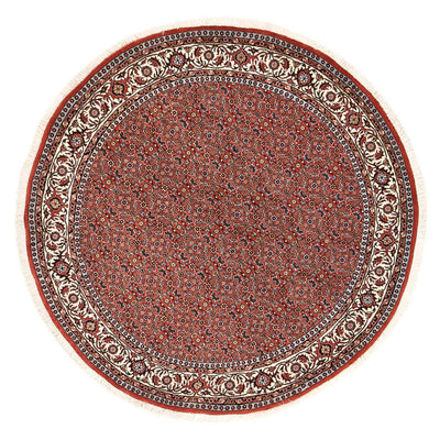 Alfombra persa - Bidjar redondo  - 155 x 155 cm - rojo claro