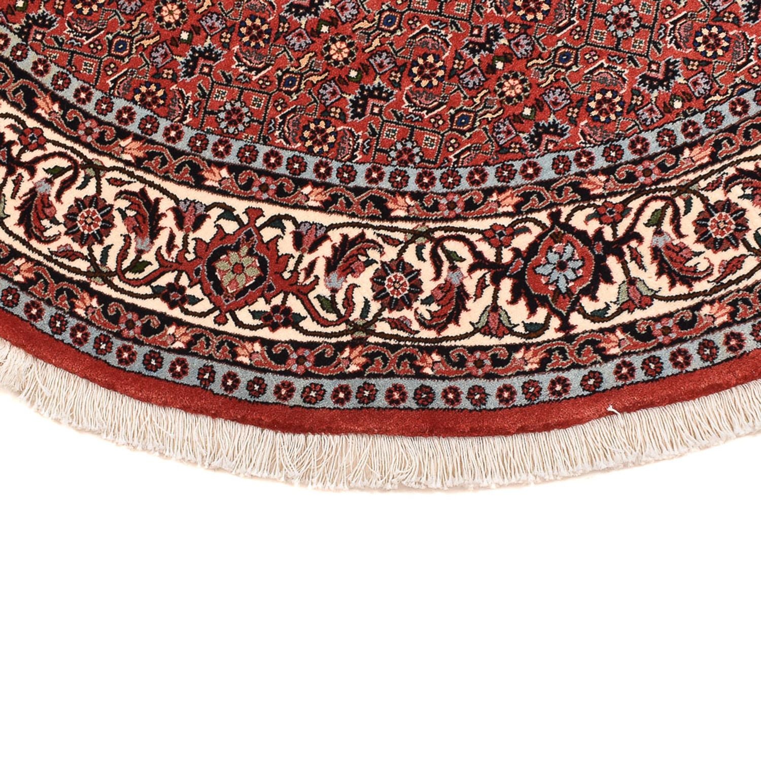 Alfombra persa - Bidjar redondo  - 155 x 155 cm - rojo claro