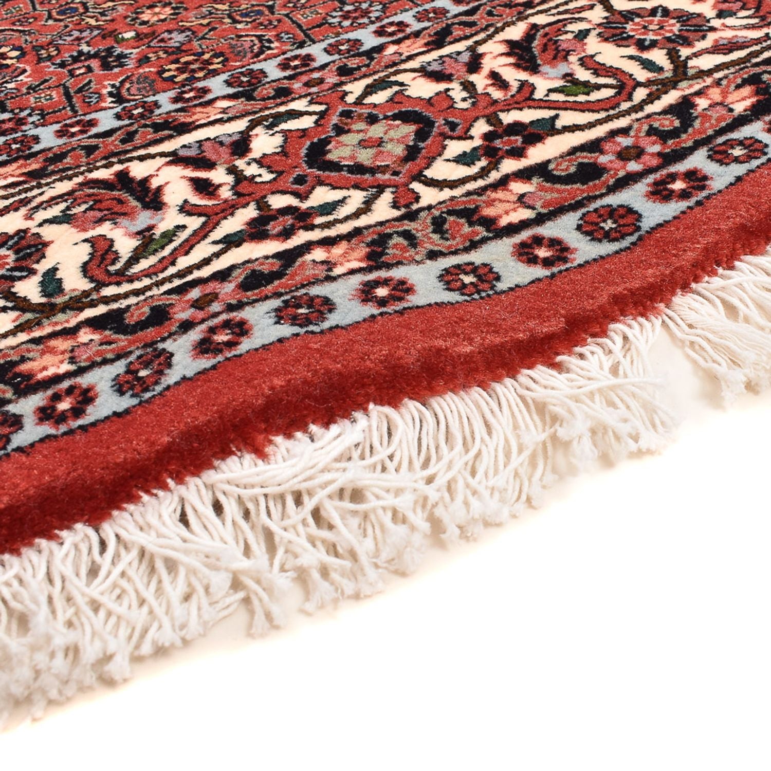 Alfombra persa - Bidjar redondo  - 155 x 155 cm - rojo claro