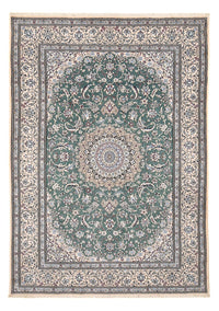 Alfombra Persa - Nain - Real - 353 x 242 cm - verde claro