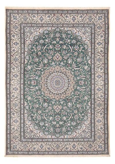 Nain - 9La Alfombra 242x353cm - Alfombra persa - verde claro