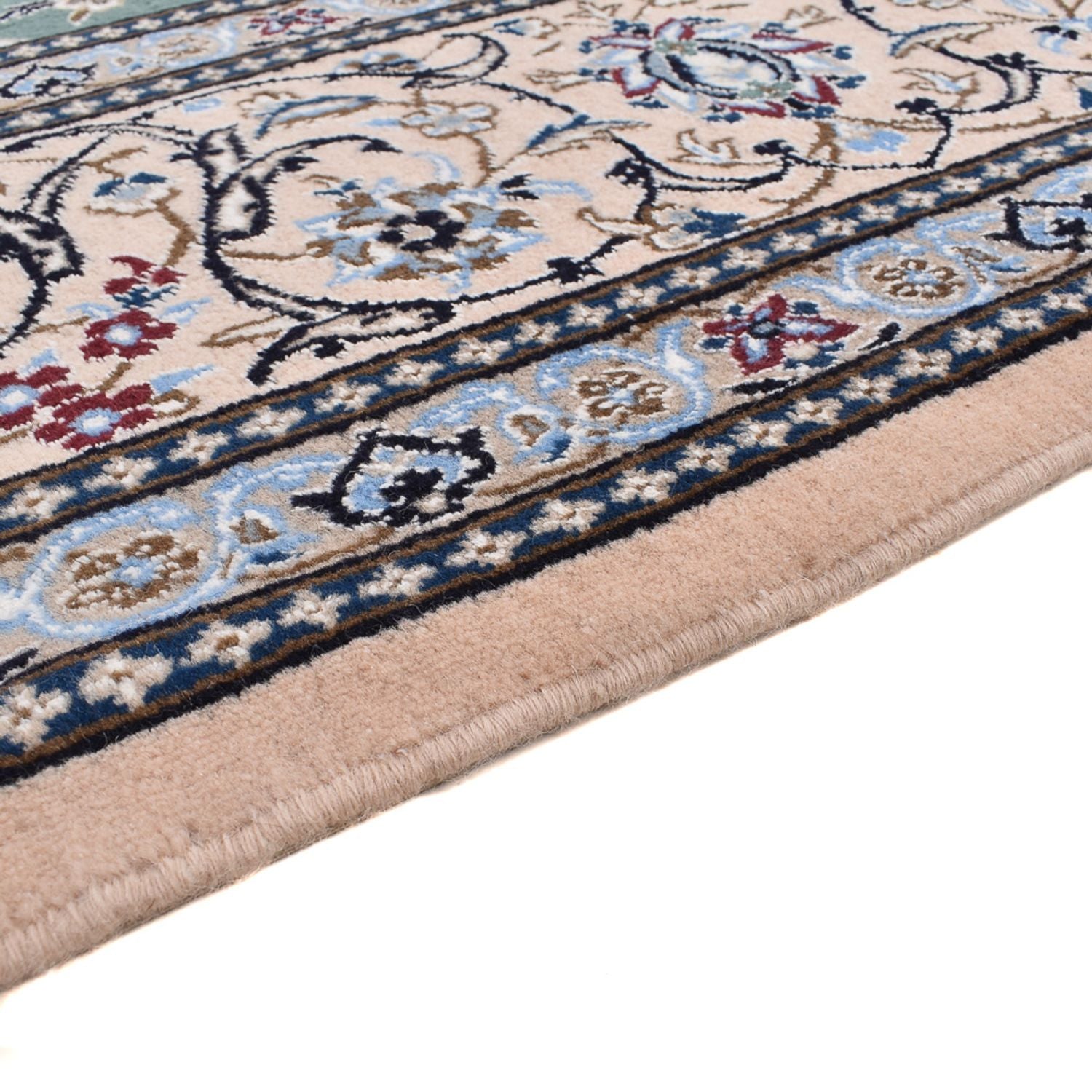 Alfombra Persa - Nain - Real - 353 x 242 cm - verde claro