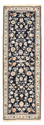 Alfombra de pasillo Alfombra Persa - Nain - Real - 180 x 68 cm - azul oscuro