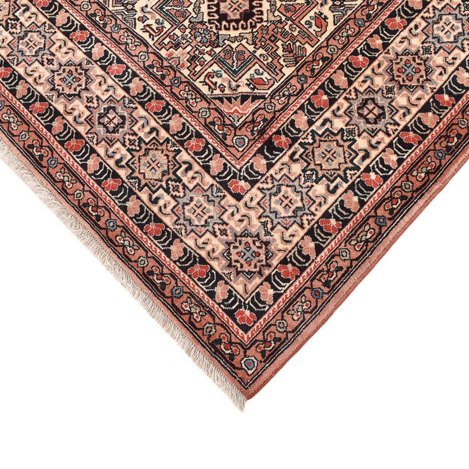 Alfombra Gabbeh - Persa Kashkuli cuadrado  - 195 x 195 cm - beige oscuro