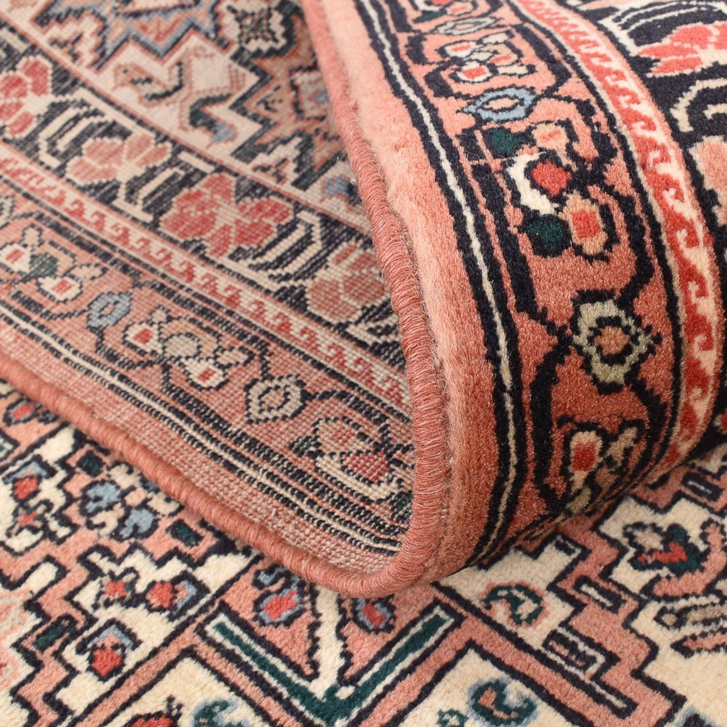 Alfombra Gabbeh - Persa Kashkuli cuadrado  - 195 x 195 cm - beige oscuro