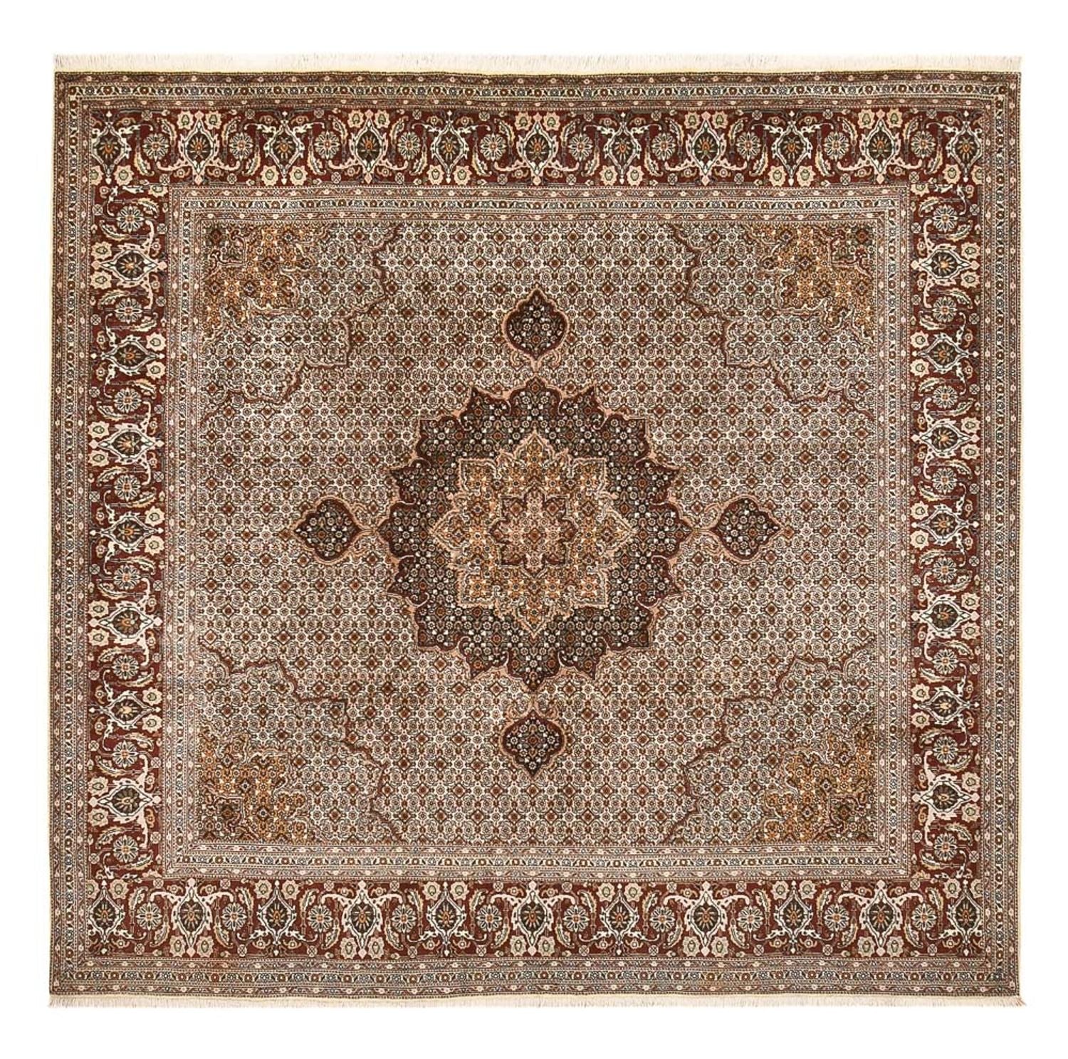 Alfombra Persa - Tabriz - Real cuadrado  - 252 x 247 cm - marrón