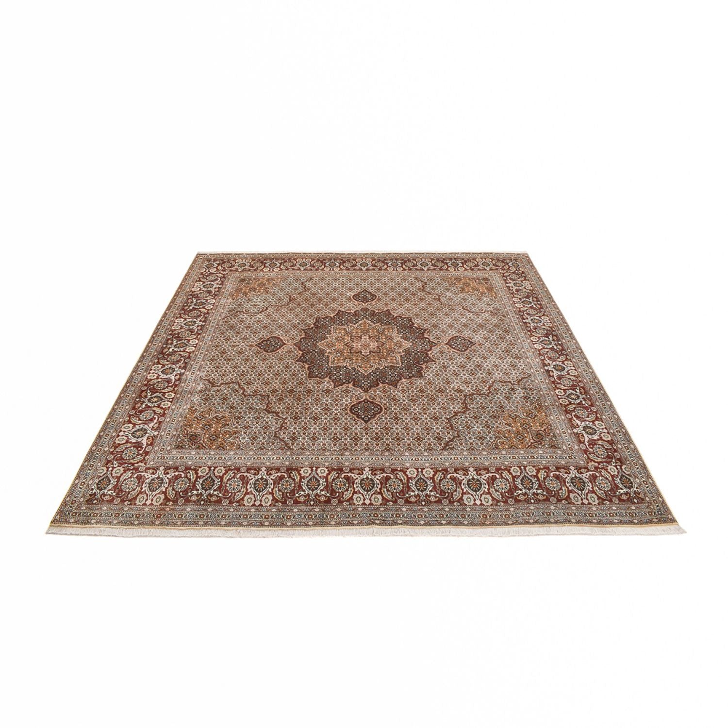 Alfombra Persa - Tabriz - Real cuadrado  - 252 x 247 cm - marrón