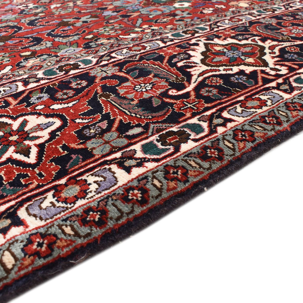 Alfombra persa - Bidjar - 297 x 206 cm - rojo
