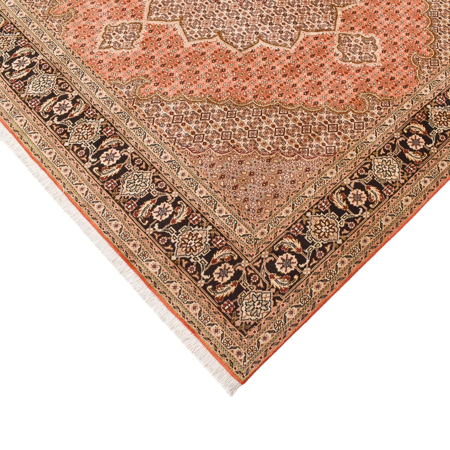 Alfombra Persa - Tabriz - Real cuadrado  - 253 x 245 cm - beige oscuro