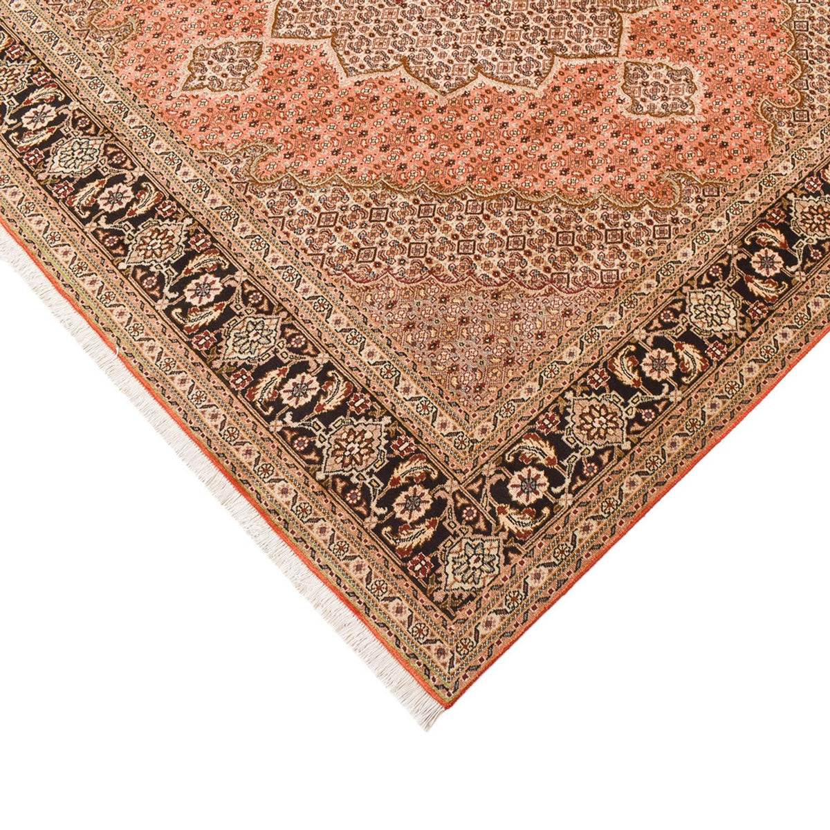 Alfombra Persa - Tabriz - Real cuadrado  - 253 x 245 cm - beige oscuro