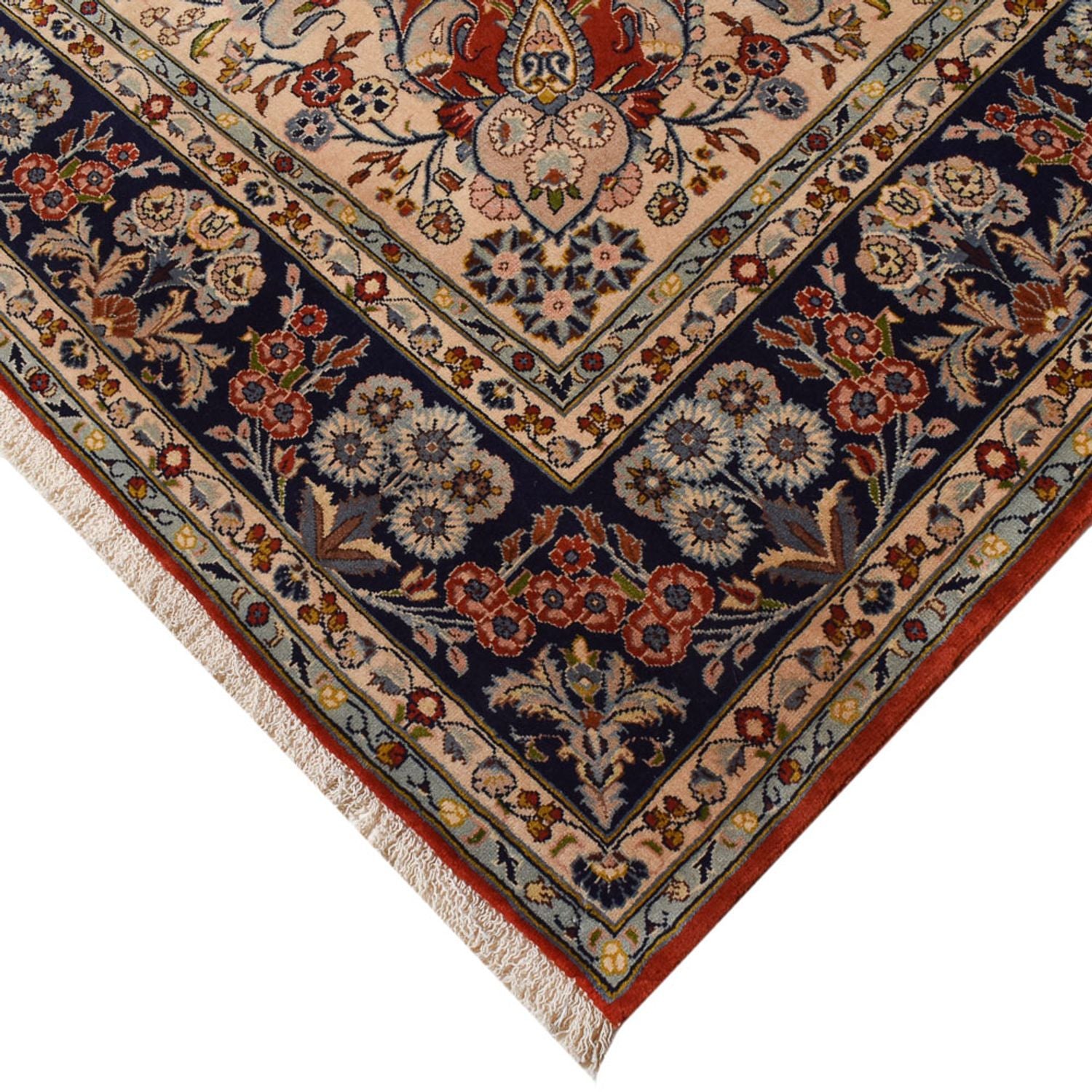 Alfombra persa - Keshan - 288 x 208 cm - rojo oscuro